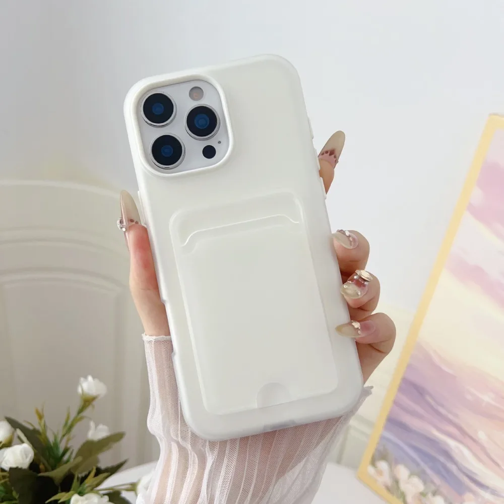 S73a335f286aa46eca8616353d4aef6d8w.webp Candy Color Wallet with Card Slot Holder Protective Case For iPhone 17 Air 16e 16 Pro Max 15 14 Plus 13 12 11 Shockproof Cover