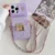 Love Heart Card Holder Wallet Phone Case For iPhone 17 Air 11 12 13 14 15 Pro Max 16 Plus Crossbody Lanyard Strap Rope Cover