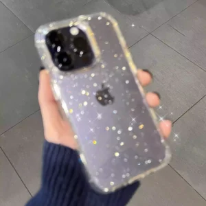 S7511daf1c9c0481ba161ed41e2f4eb1bX.webp Luxury Soft Silicone Clear Glitter Phone Case For IPhone 15 14 13 12 11 Pro Max 15 Plus X XS Max XR Shockproof Cover Funda
