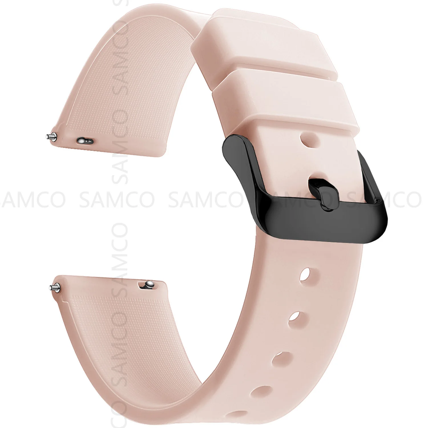 Silicone Watch Bands 14/16/18/19/20/21/22/24 mm Soft Quick Release Rubber Watch Bands Samsung Galaxy, Garmin Huawei Watch Straps