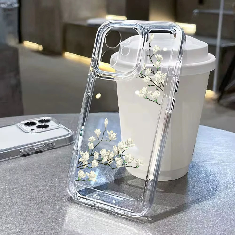 S75847c85f12f4ca6b693d3a954a7b687h-2.webp Case For iPhone 11 Case iPhone 17 Pro Max Case For iPhone 16 Pro 12 14 13 15 Pro Max XR XS 7 8 15 Plus Cover Flower Soft Fundas
