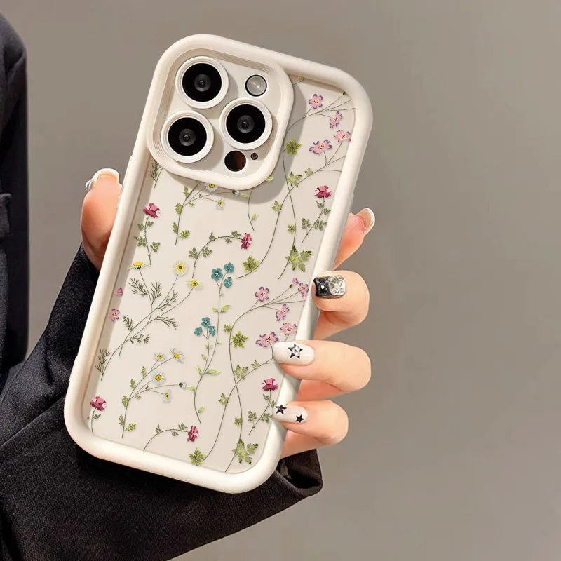 S766d86bcdb0b4e67a78816290b4f46abA.webp Flower Silicone Phone Case For iPhone 16 Case iPhone 15 Pro Max 14 12 11 13 XS XR X 7 8 Plus SE 2022 Shockproof Candy Soft Cover