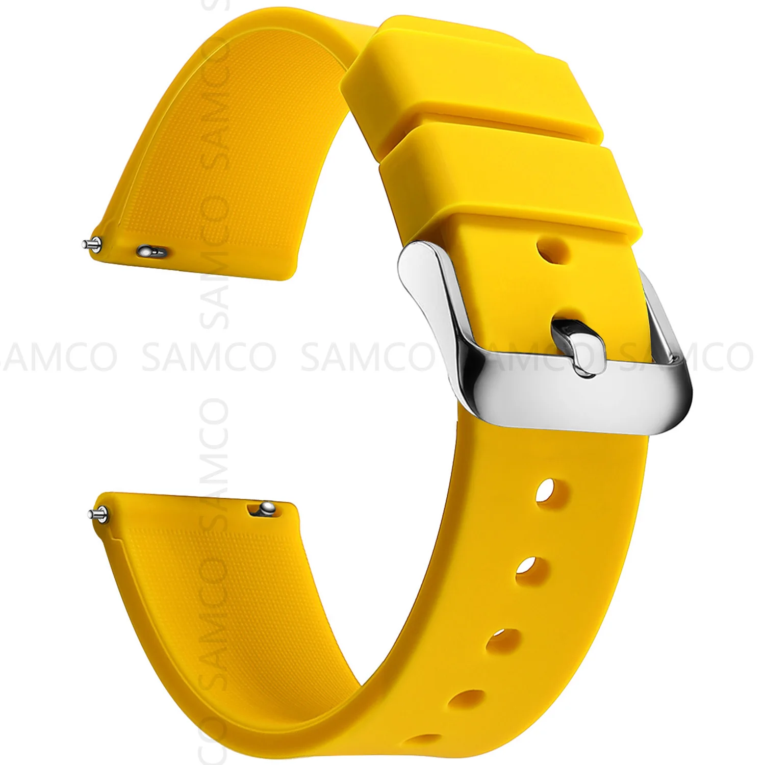 Silicone Watch Bands 14/16/18/19/20/21/22/24 mm Soft Quick Release Rubber Watch Bands Samsung Galaxy, Garmin Huawei Watch Straps