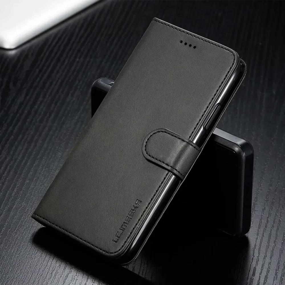 S813071579b494173a7d44bcdacbf7bd3d.webp Leather Wallet Case for iPhone Air 17 16 15 14 13 12 Pro Max Mini 11 XS XR SE 2020 Plus 5S 16e Luxury Flip Cover Coque Card Slot