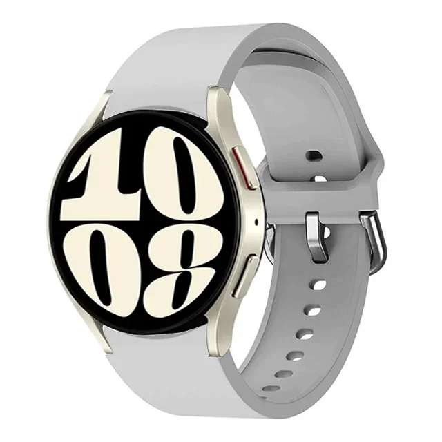 S81c90d20be3b4124a290f5b457c5aa86l.webp 20mm Band For Samsung Galaxy Watch 7 4/5/6 44mm 40mm 5 Pro 45mm Silicone Bracelet correa Galaxy Watch 6 classic 47mm 43mm strap