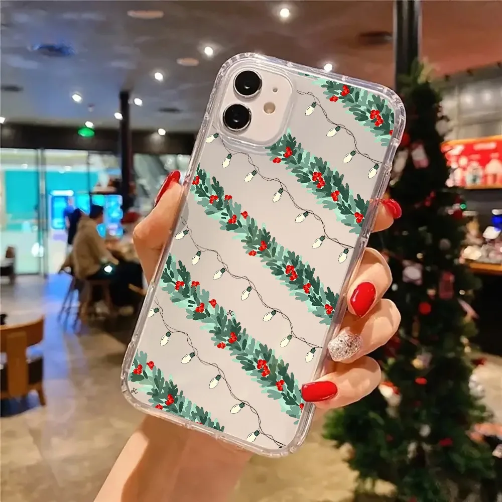 S83cb8977081241df897496a182d358c31.webp Cute Christmas Decoration Beautiful Transparent Phone Case for iPhone 17 16 11 12 13 14 15 Pro Max 7 8 Plus XR XS X Clear Cover