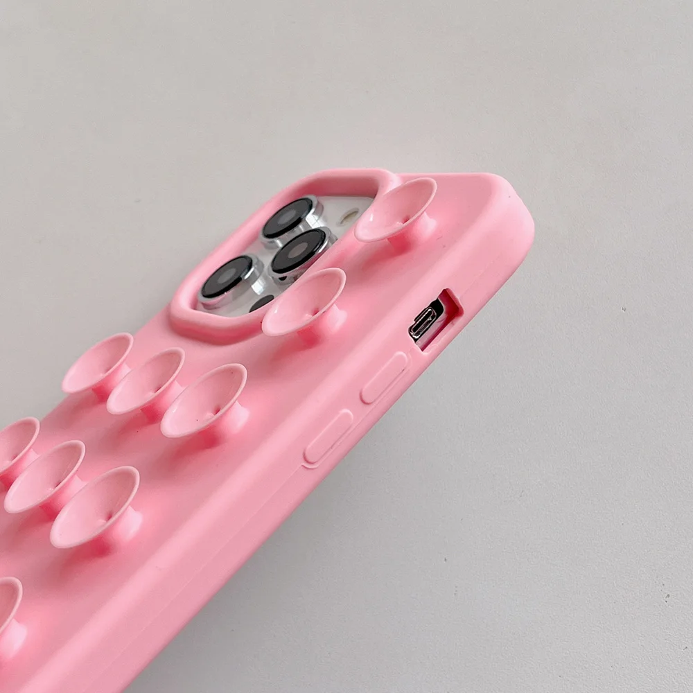 S84fcc221a3994b56aa2ce810f696af7fk.webp 3D Suction Cup Silicone Phone Case For iPhone 16 Pro Case iPhone 13 15 17 11 12 14 Pro Max Anti Slip Wall Stand Back Cover Coque