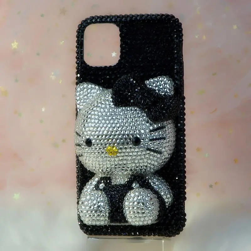S8a9c4b149bd4420594c23a59022913a4F.webp Cute 3D Cat Cartoon Kitty Rhinestone Bling Crystal Phone Case Chain for iPhone 16 12 13 14 15Pro Max X Xs Xr 7 8 Plus Se 2 3 10 Kawaii
