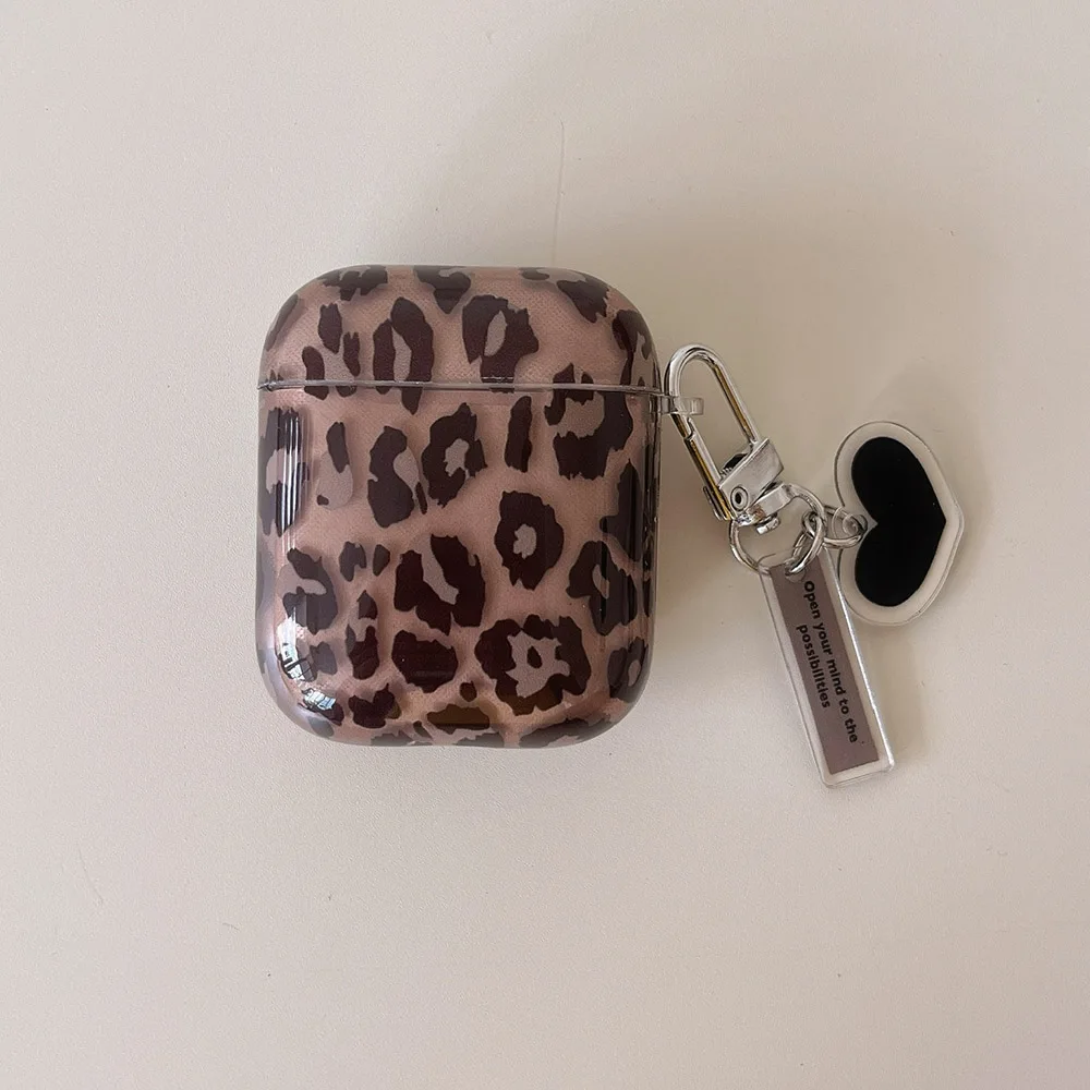 S8c53798ab9dc45699600d08baf36e627f.webp Luxury Transparent Leopard Print Black Love Heart Pendant for airpods 4 3 1 pro 2 Soft Silicone Protection Case