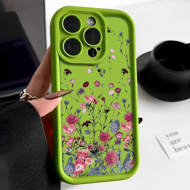 S8c798aa0815e4223a58426bdb362c324Q.webp Retro Flower Case For iPhone 16e 17 Air 16 15 14 Pro Max Plus 13 12 Pro Max 11 Shockproof Soft Silicone TPU Phone Back Cover