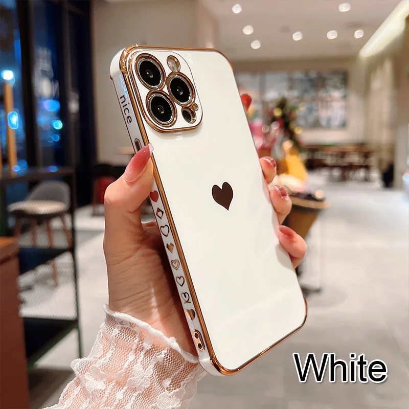S8d915b6c75114f2e85839511ff4fec75f.webp Electroplating Side Love Heart Phone Case For IPhone 17 16 15 14 13 12 11 Pro Max XR 8 Plus SE2/SE3 Shockproof Back Cover