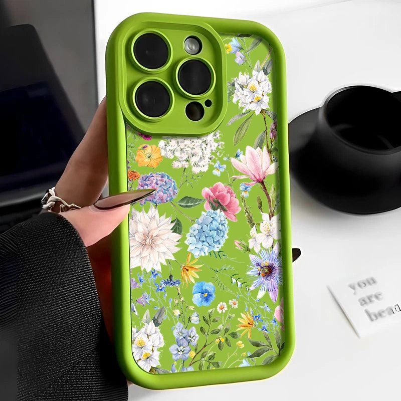 S8e660475a3314168b1f8c50858d04222V-2.webp Hydrangea Flower Soft TPU Case For iPhone 17 Air 16e 16 15 14 Pro Max 13 12 11 Pro Max XR X XS Shockproof Silicone Phone Cover