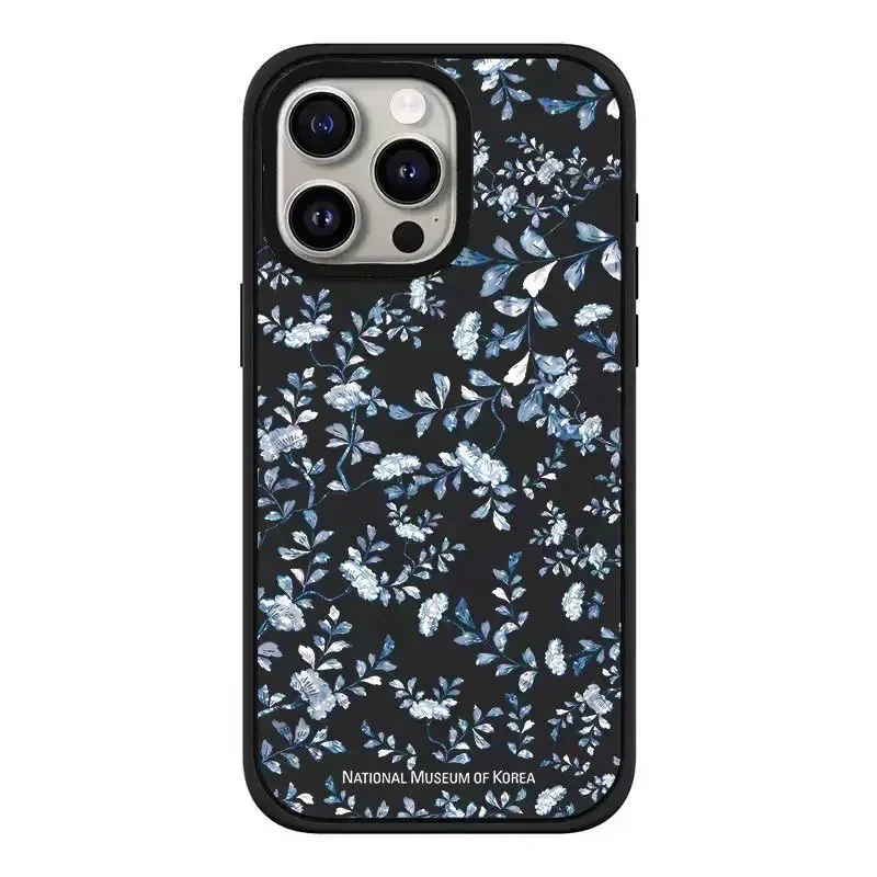 S8fa4b10a56a2411b8e3a322c8bab6adaf-1.webp Korean Museum Flowers 2.0 Acrylic Black Border Magnetic Phone Case Cover for IPhone 12 13 14 15 16 17 Pro Max Case
