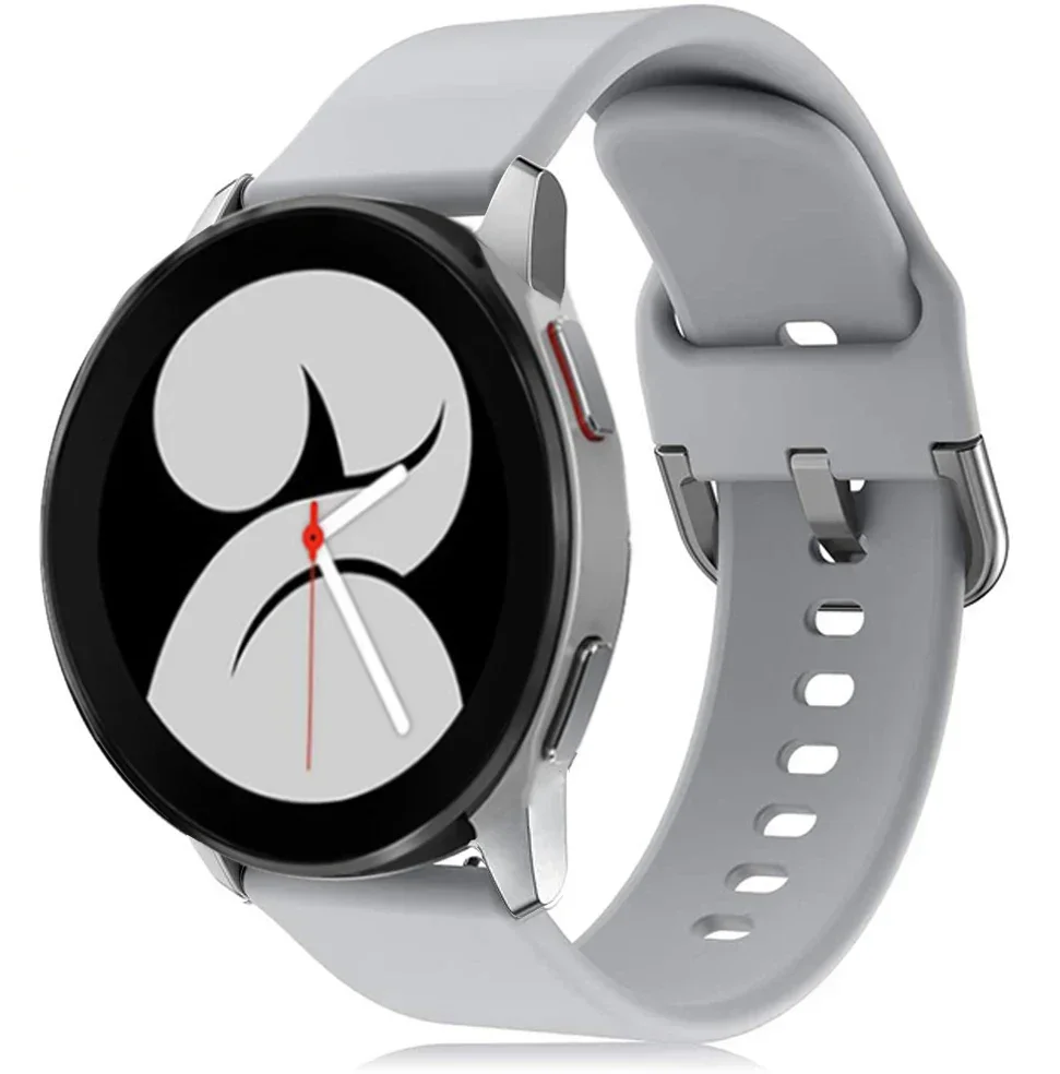 22mm 20mm Strap for Samsung Galaxy watch 4 5 pro 45mm Gear s3 Active 2 silicone smartwatch braceletband amazfit GTS 4 2 GTR band