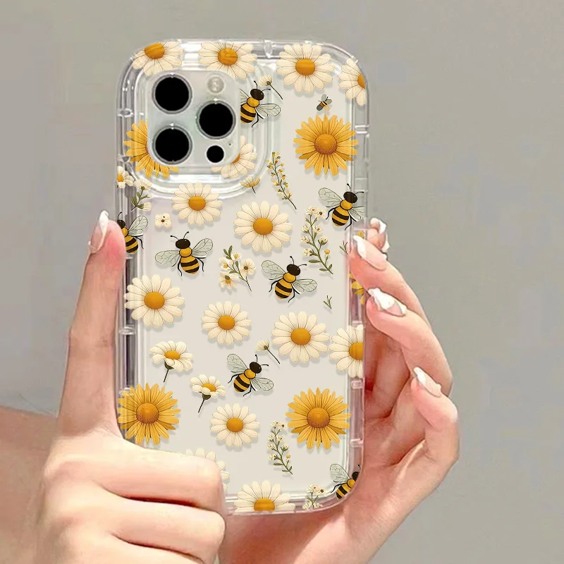 S9069b6e73fc7415e96f42bff311ecd9ex.webp Flower Phone Case For iPhone 14 Pro Max Case iPhone 17 13 11 12 16 15 Pro Max XR X Xs Max 7 8 Plus SE 2020 Airbag Clear Cover