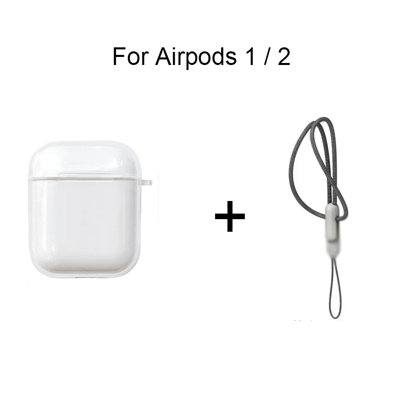 S90c606e676b349188e1fff51c023bc081.webp Clear Soft TPU Earphone Case for Airpods 4 3 2 1 Pro Pro2 Pro 3 Shockproof with Lanyard Strap for Airpods 4 Charging Case Cover
