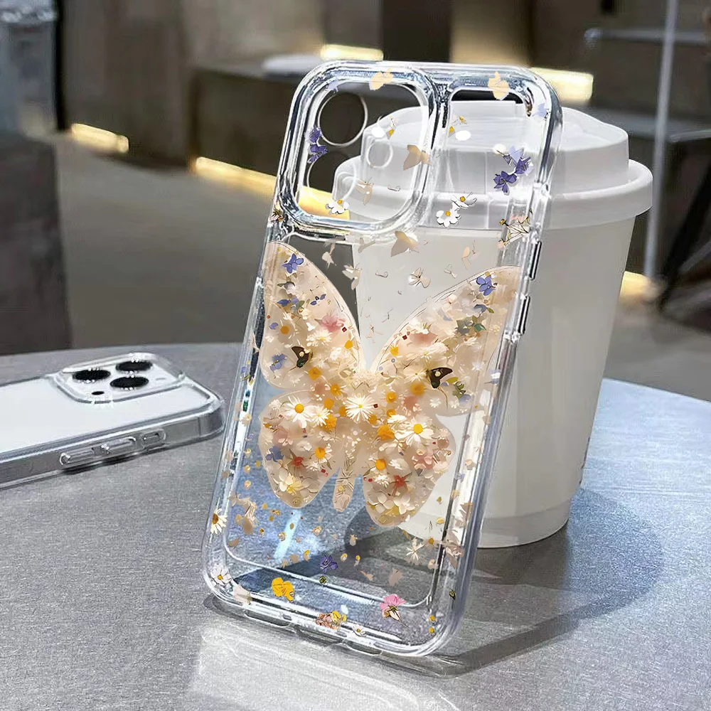 S91e745ea92604c79903c45d29861de88V-1.webp Rose Flower Phone Case For iPhone 16 Pro Case iPhone 17 15 14 11 13 12 Pro Max 16e 7 8 Plus XR SE Shockproof Clear Soft Cover