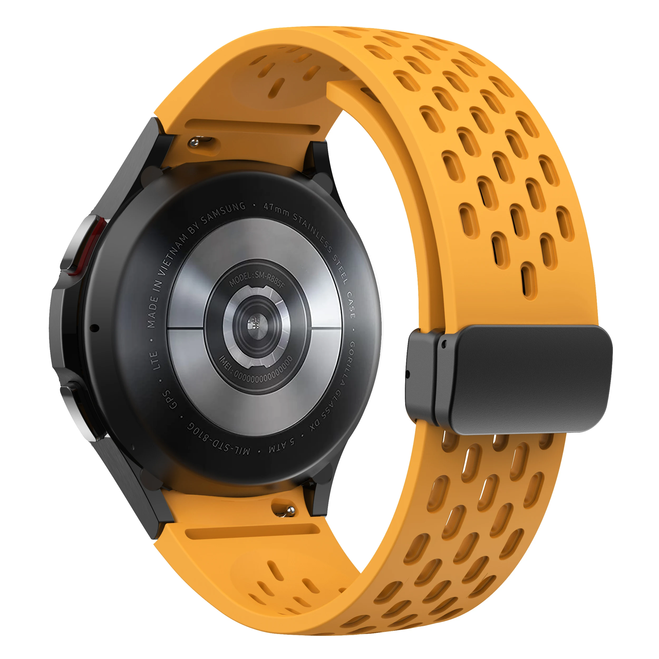 Silicone Strap for Samsung Galaxy Watch 7 6 5 4 40mm 44mm 5 Pro 45mm Magnetic Buckle Band 6 Classic 43mm 47mm No Gaps Bracelet