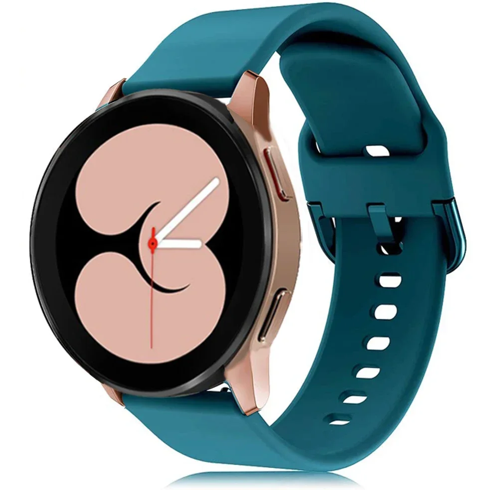 S9226c84df62d410694b7da11be2a742ez.webp 22mm 20mm Strap for Samsung Galaxy watch 4 5 pro 45mm Gear s3 Active 2 silicone smartwatch braceletband amazfit GTS 4 2 GTR band