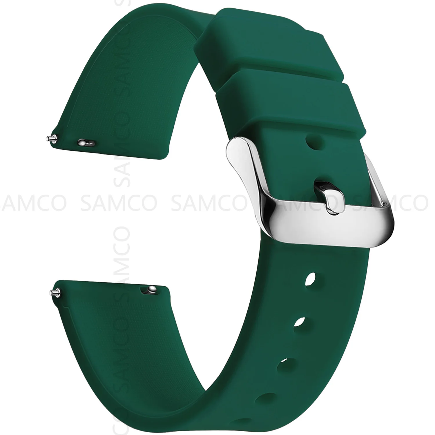 Silicone Watch Bands 14/16/18/19/20/21/22/24 mm Soft Quick Release Rubber Watch Bands Samsung Galaxy, Garmin Huawei Watch Straps