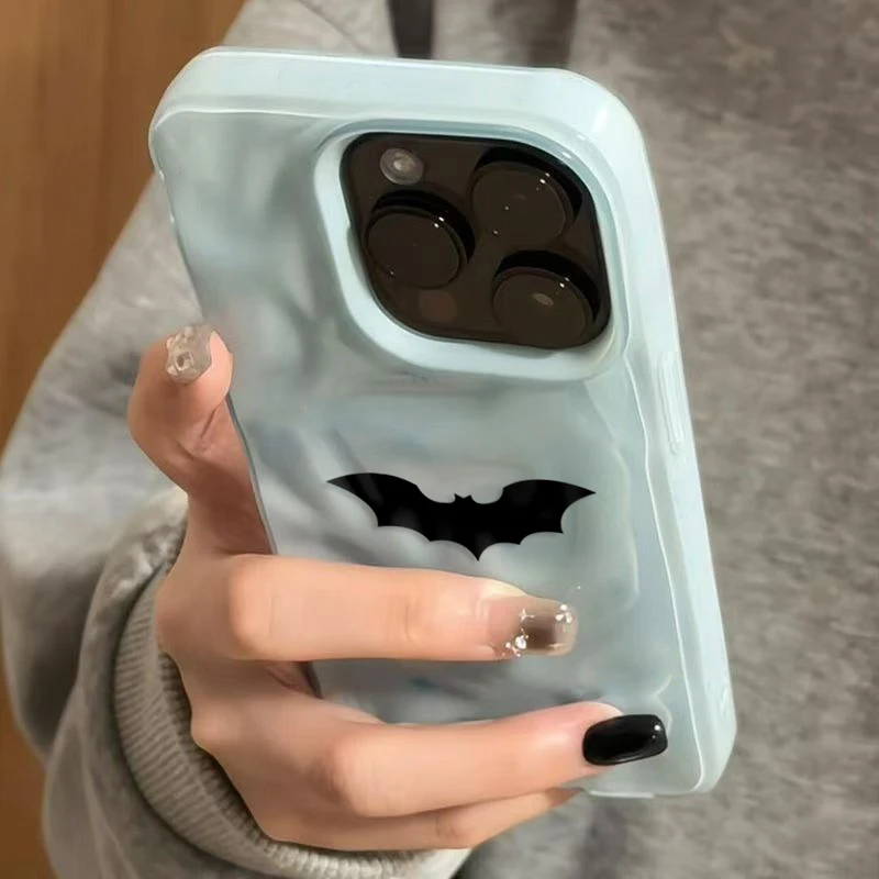 S92b6168ac6ec44f3946534f5b42da03dq.webp Minimalist Black Bat Wave Texture Phone Case For iPhone 17 Air 11 12 13 14 15 16 Pro Max Plus Soft TPU Back Cover Halloween Gift