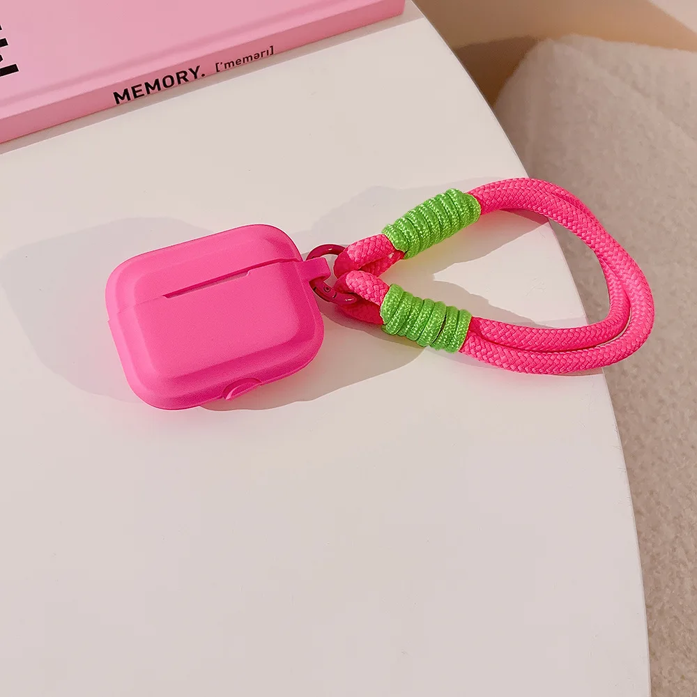 S932d47c792f14d8db0d05d394d2e62f9N.webp Earphone Case with Lanyard Strap for AirPort Pro 2 2022 2nd Generation Air Pods 3 2 1 3rd Gen Cover Accessories