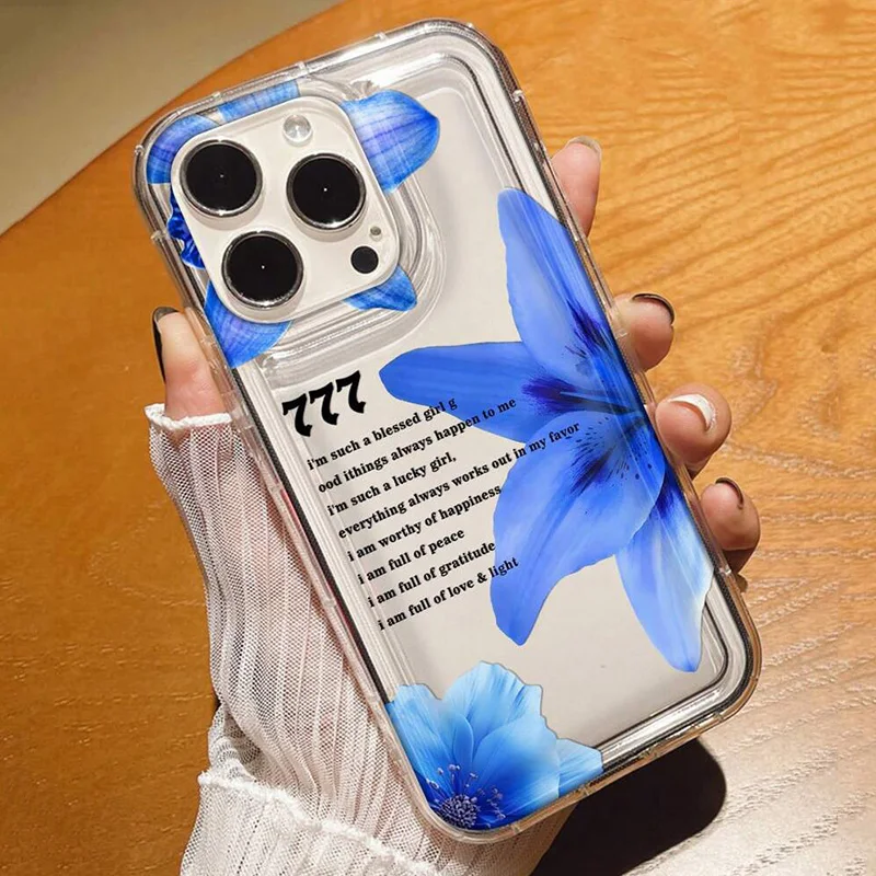 S945d3d1707a74d0ba32bbf506c2f702a4-3.webp Soft Phone Case For iPhone 17 16 15 14 13 12 11 Pro Max Air 16E XS X XR 7 8 Plus SE2 Mini Vibrant Flower Lily Print Clear Cover