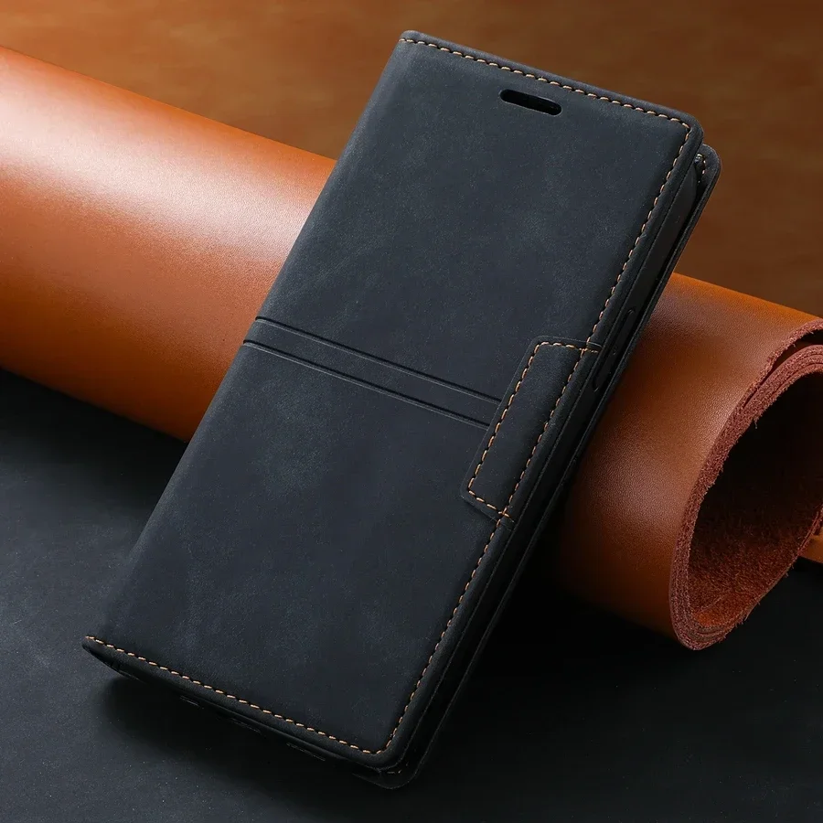 S96844fba3a184dc790a2067344839f1be.webp Wallet Skin Friendly Magnetic Flip With Card Slot Leather Case For iPhone 17 Air 16e 15 Pro Max 14 Plus 13 Mini 12 11 XR Cover