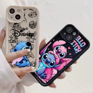 S975d7956b56b44149e87eaf931ad440aF.webp Cartoon Stitch Matte Phone Case For IPhone 15 Pro Max 12 11 14 X XS XR 6 6S 7 8 Plus 13 Mini SE 2020 2022 Silicone Cover