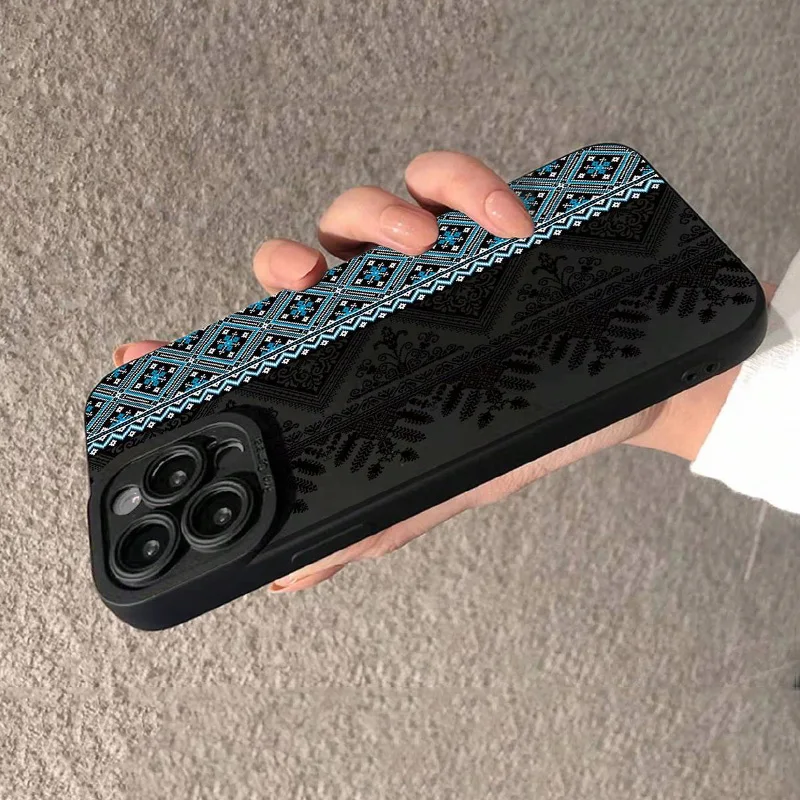 S98dcfabf76c54e1d8a22149217bf4f83b.webp Vintage Totem Painting Shockproof Phone Case For iPhone 17 16 15 14 13 12 11 Pro Max XS X XR 7 8 Plus SE 2022 13 Mini Soft Cover