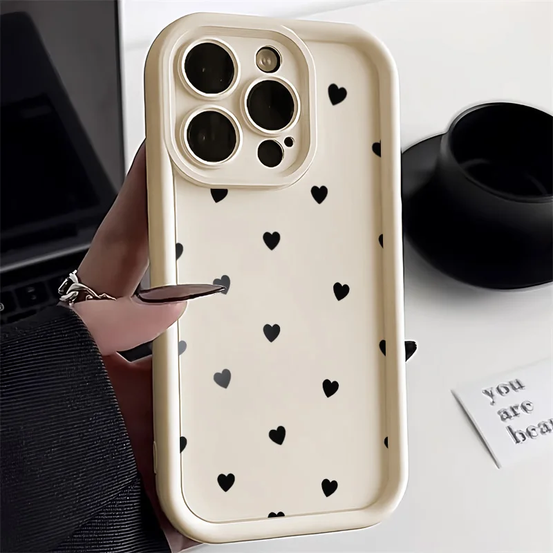 S99264e6b4b5544dd8873fa879aaf2960H.webp Simple Love Heart Case For iPhone 14 Pro Cases iPhone 17 16 15 11 12 13 Pro Max 14 15 Plus 17 7 8 X XR XS Max Soft Siicone Cover