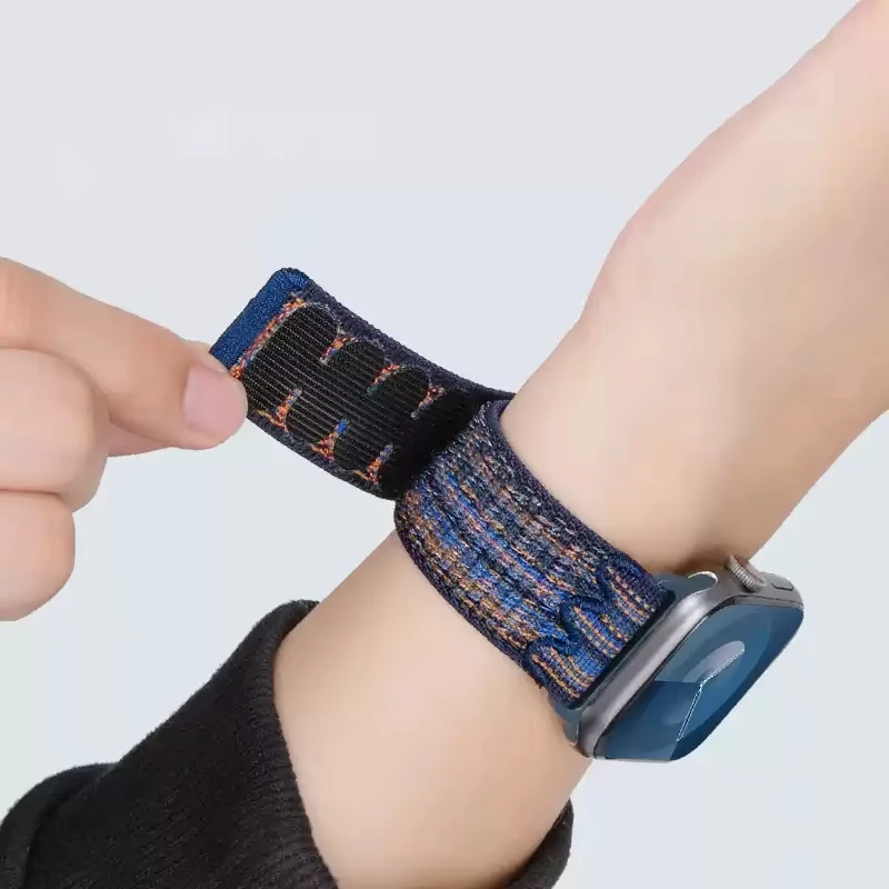 Nylon Sport Strap for Apple Watch Band 49mm for Loop Bracelet iWatch S10 9 8 7 6 5 4 3 se2 Ultra 2 46mm 45mm 44mm 41mm 42mm
