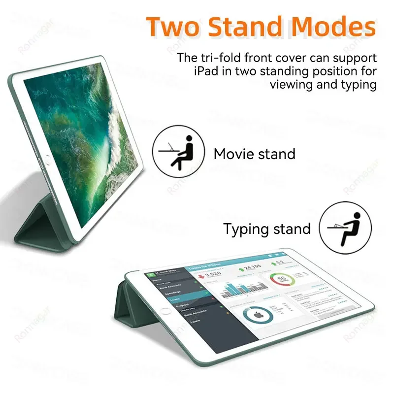 For iPad Air11 2025 2024 case A16 11th Pro11 M4 M2 iPad 9th 6th 5th Gen 9.7 10.2 Air6 M3 M2 Air5 4 10.9 10th Air1 2 Pro 9.7 10.5