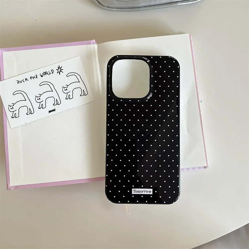 S9bdc9478672744fd8c6734ef131374a0d-1.webp INS Polka Dot Small Fresh Mobile Phone Case for iPhone 17 16 15 14 13 12 Pro Max 11 Ultra Slim Shockproof Cover for iPhone 17Pro
