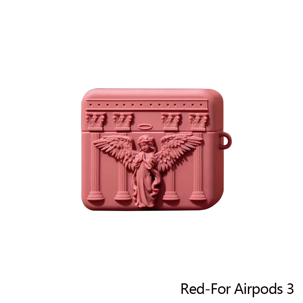 S9c893e61c1c34e9baed657b3568209254.webp Cute 3D Prayer Angel Silicone Earphone Case For Airpods 3 2 1 Wireless Charging Protective Shell Soft Cover For Airpods Pro 1 2