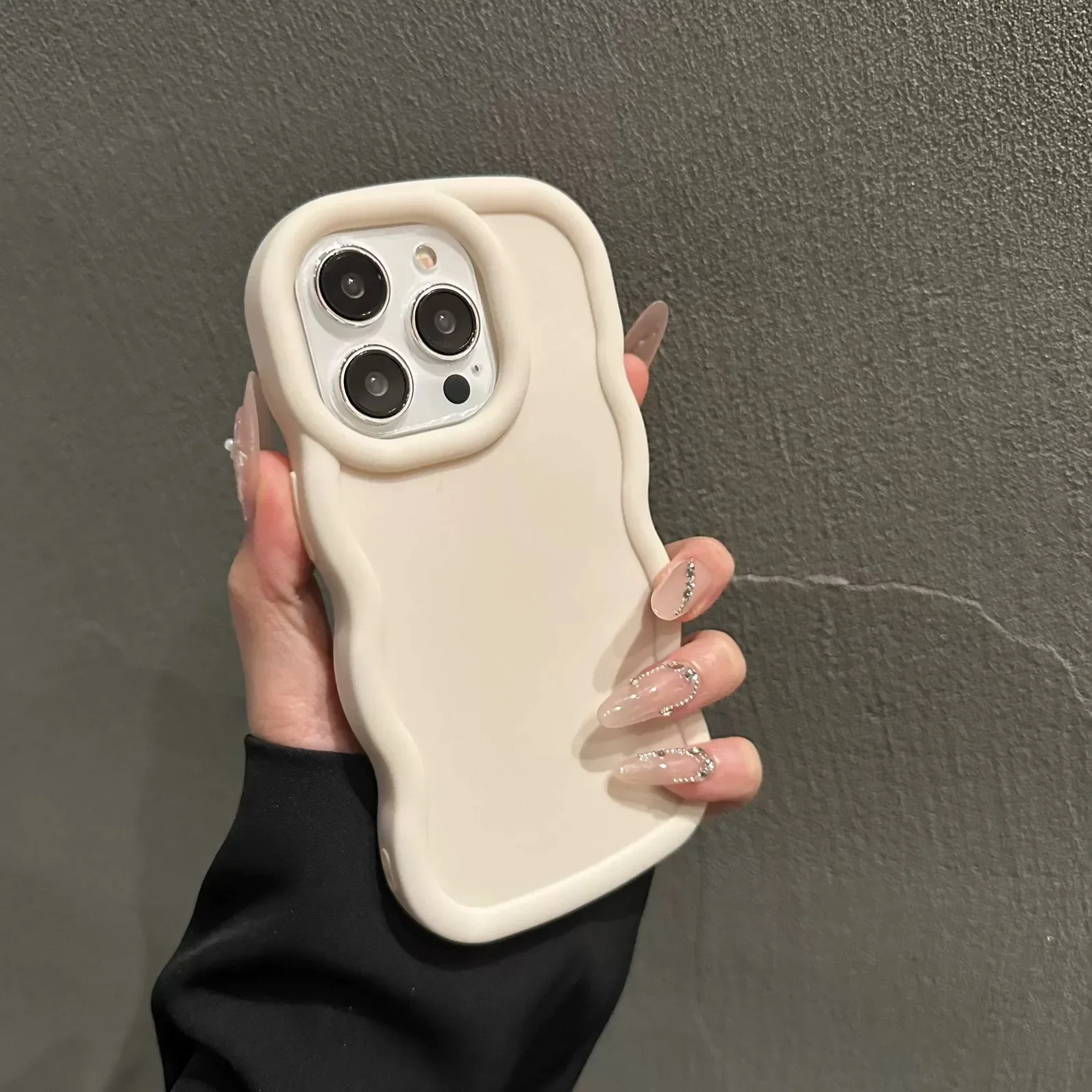S9cd8f9b0778b45a2bcb8ccbc651c259bN-4.webp Soft Candy Curly Wave Phone Case For iPhone 11 12 13 14 15 16 17 Air Pro Max 7 8 Plus X XR XS SE Shockproof Bumper Cover Capa