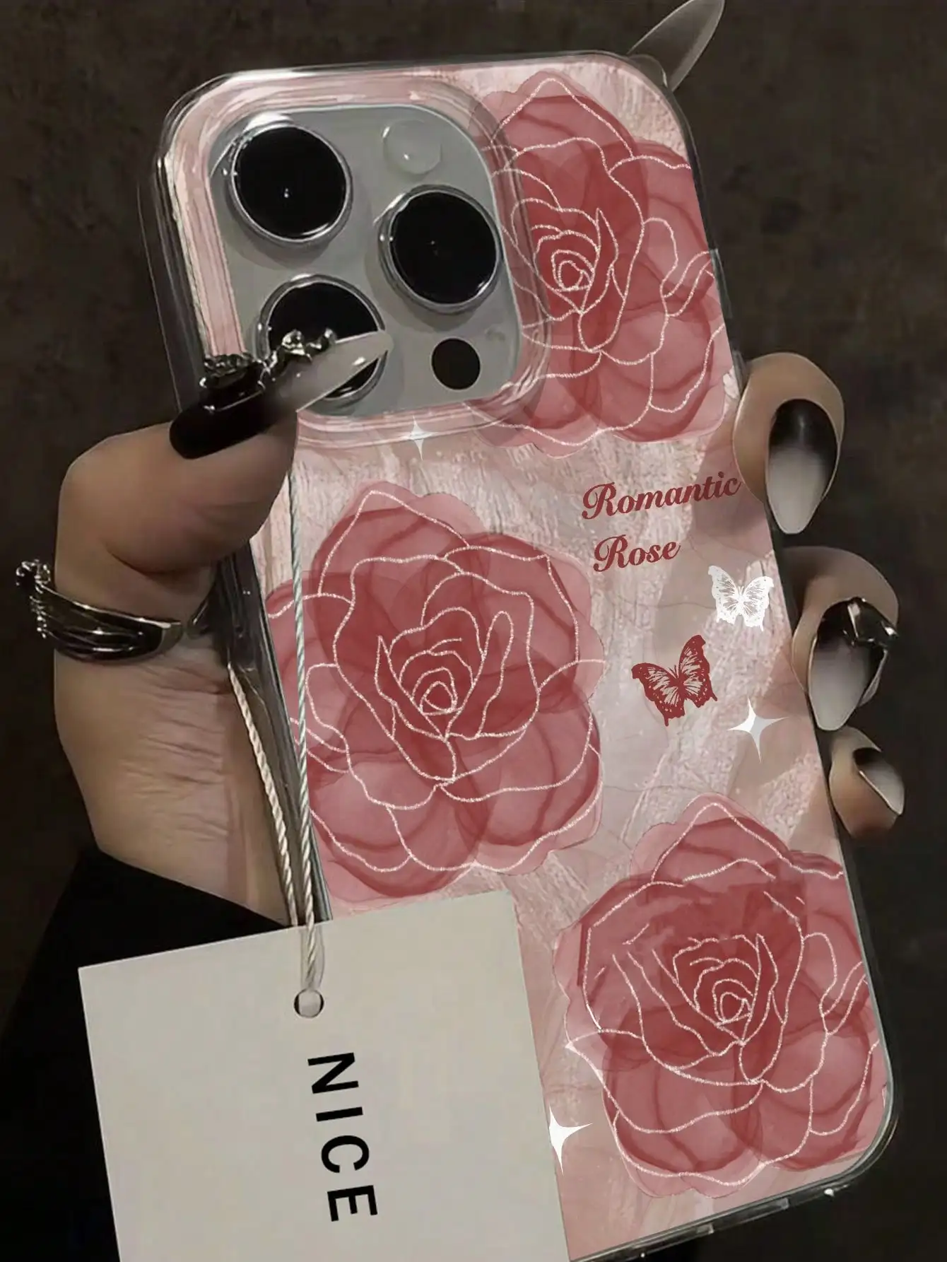 S9d15af95b2b4421c9ed2b1d7793dd8b3i.webp For iPhone 17 16 Pro Max 16E Case Rose Floral Painted Case For iPhone 15 14 13 12 11 Pro Max 17 Air 7 8 SE2 Anti-fall Soft Cover