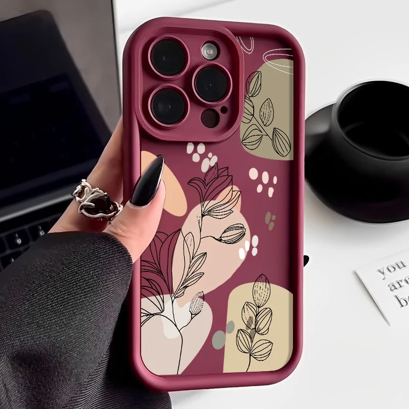 S9e441bc083304f85b5ae05ac234486016.webp Magnolia Flower TPU Case For iPhone 17 16e 16 15 Pro Max 14 13 12 11 Pro Max 17 Air Shockproof Bumper Soft Silicone Phone Cover
