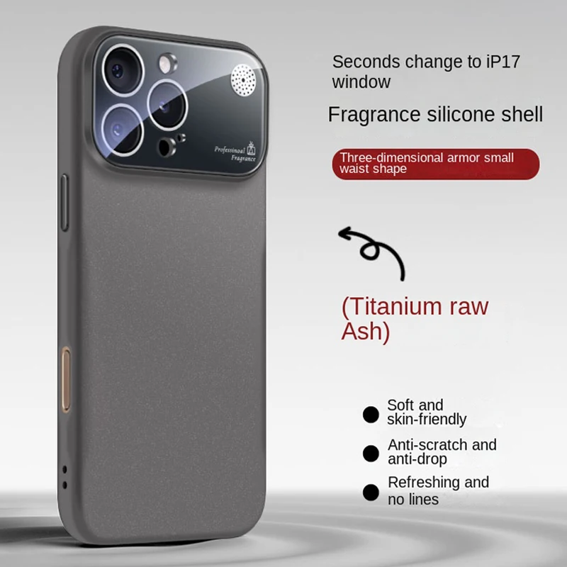 New Fragrance Liquid Silicone Phone Case For iPhone 16 15 14 13 12 11 Pro Max Plus Full Lens Protection Soft Shockproof Cover