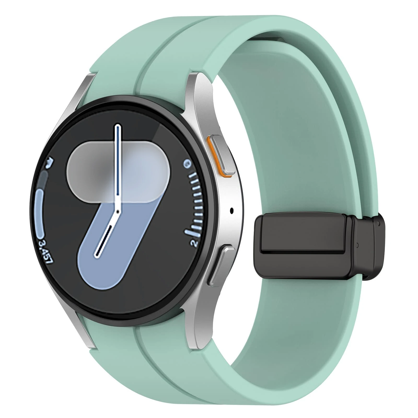 S9f3c700ba92b4c1896a276f8e8e087c1N-2.webp Original Silicone Band For Samsung Galaxy Watch 7 6 5 4 FE 44mm 40mm/5 pro 45mm Magnetic Bracelet watch6 Classic 43mm 47mm strap
