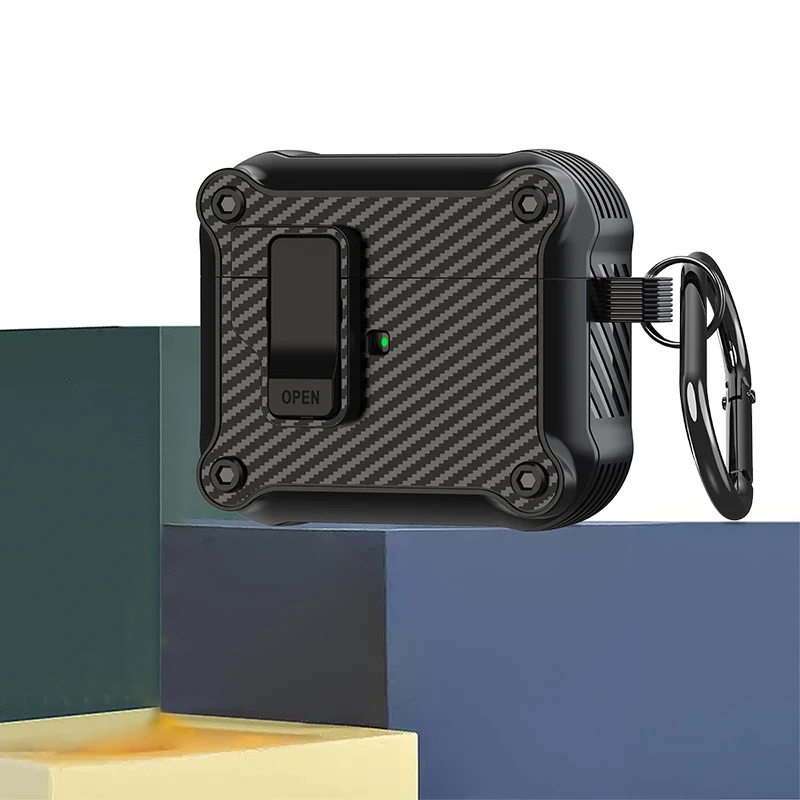 S9ff1ddc6dafc4f6bbe0e3a3fa88a71e7Z.webp Security Lock Cover AirPods Pro 3 2025 Case AirPods Pro2 Pro 2nd 2023 Cases Shockproof Cover AirPods 4 4th 3 Fundas