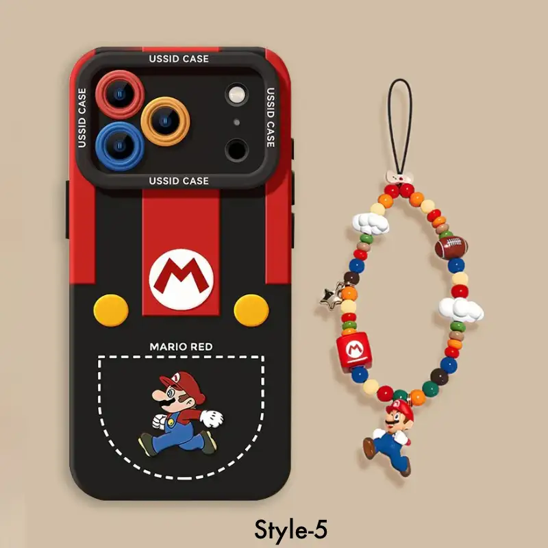 iPhone Beads Series | Mario Liquid Silicone Phone Case