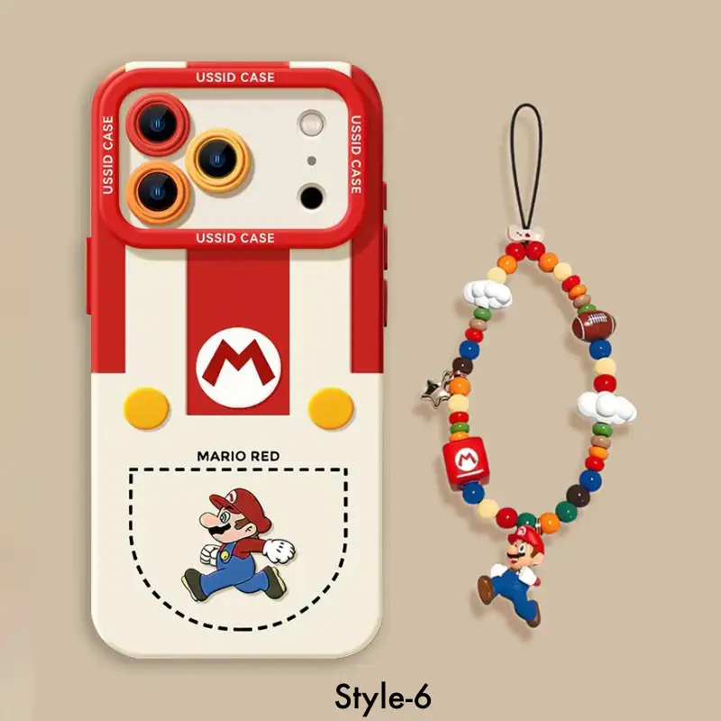 iPhone Beads Series | Mario Liquid Silicone Phone Case