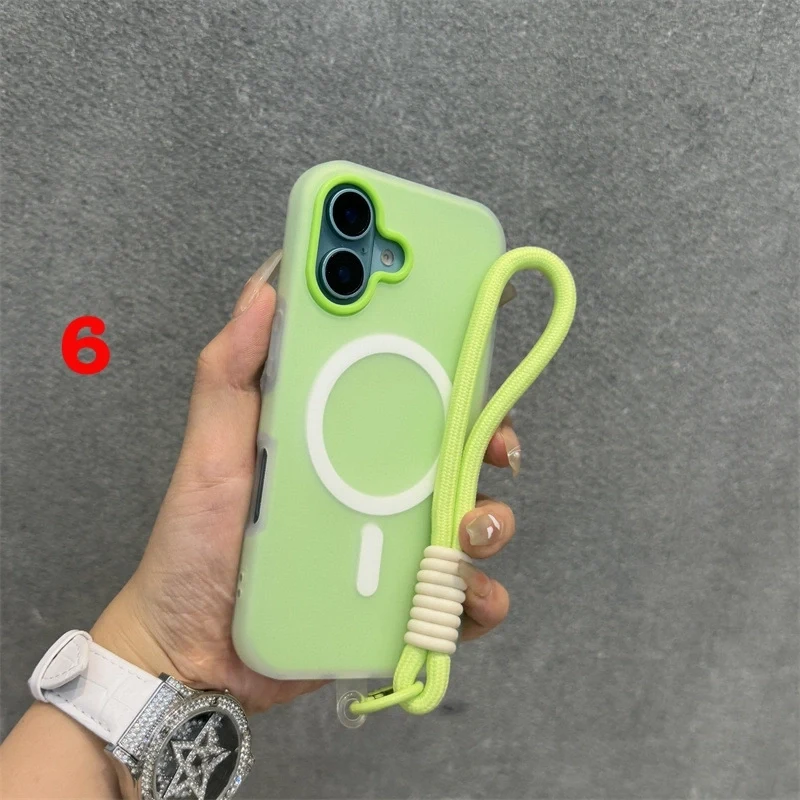 SKU-06 iPhone Lanyard Series | Matte MagSafe Magnetic Phone Case