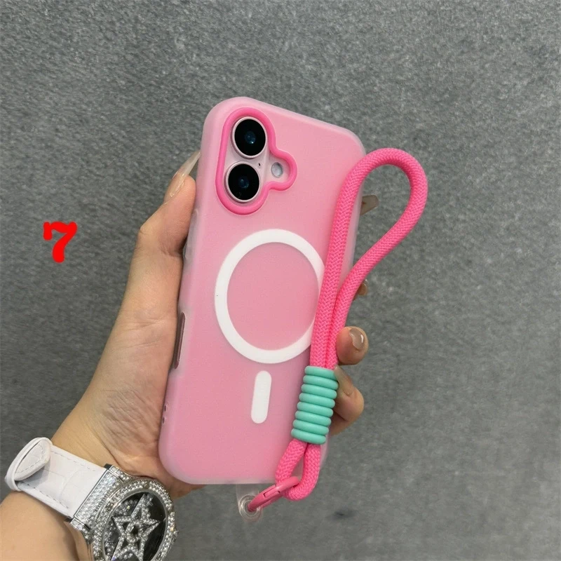 SKU-07 iPhone Lanyard Series | Matte MagSafe Magnetic Phone Case