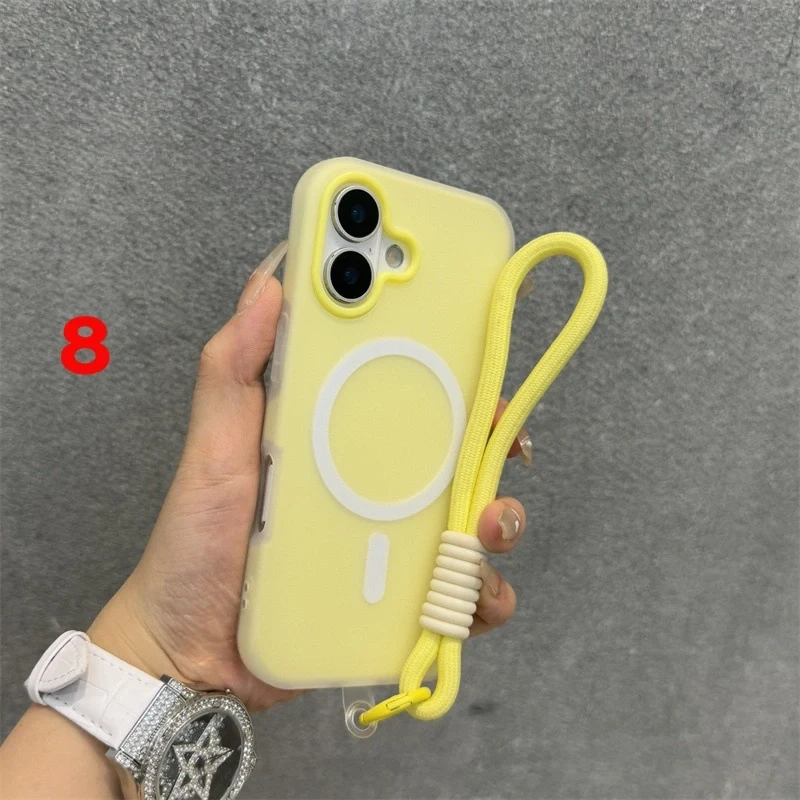 SKU-08 iPhone Lanyard Series | Matte MagSafe Magnetic Phone Case