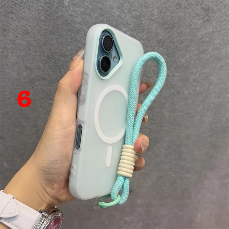 SKUsdh-006 iPhone Lanyard Series | Matte MagSafe Magnetic Phone Case