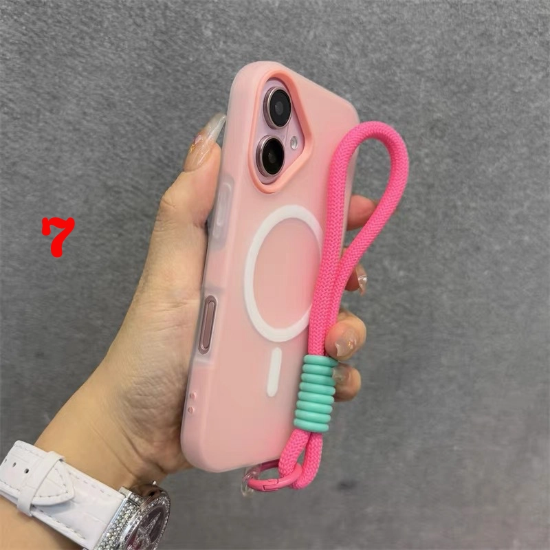 SKUsdh-007 iPhone Lanyard Series | Matte MagSafe Magnetic Phone Case