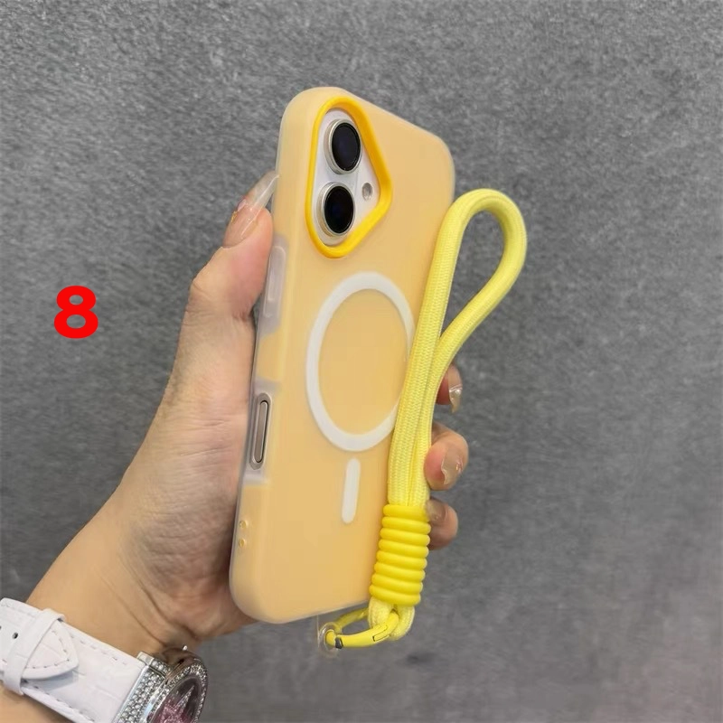 SKUsdh-008 iPhone Lanyard Series | Matte MagSafe Magnetic Phone Case