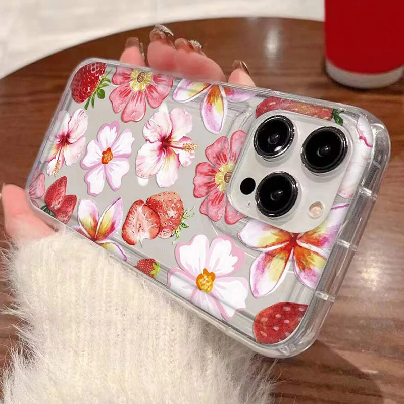 Sa1027bf6b10b4ccea3555f9a48785463A-3.webp Soft Phone Case For iPhone 17 16 15 14 13 12 11 Pro Max Air 16E XS X XR 7 8 Plus SE2 Mini Vibrant Flower Lily Print Clear Cover